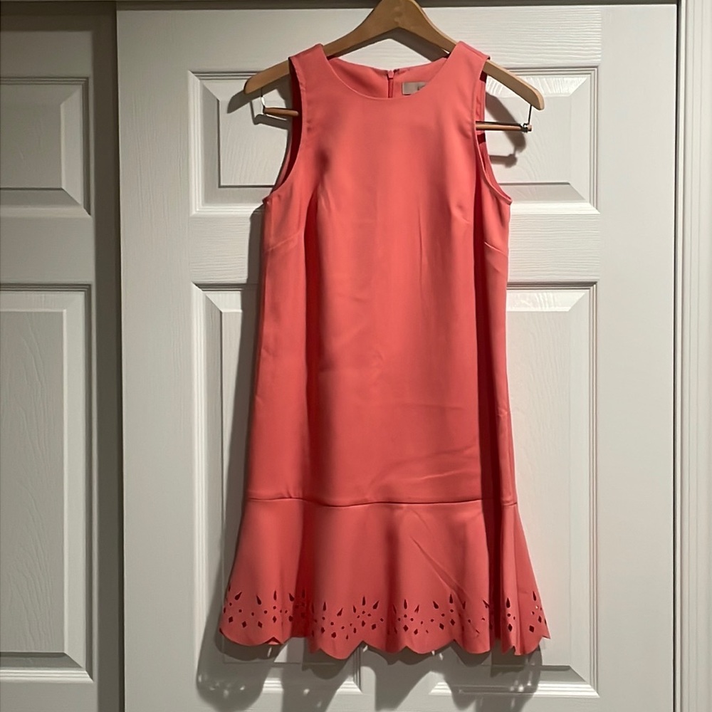 LOFT Peach Drop Waist Dress - Size 0